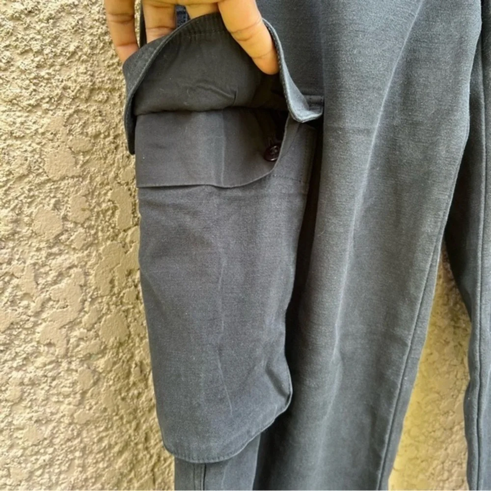 Aritzia Wilfred Utility Cargo Free Pants Women 2 Black Brennan Cotton Streetwear